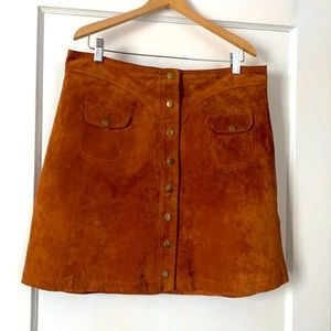 Leather vintage inspired skirt from Anthropologie